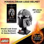 Star Wars The Mandalorian LEGO Helmet - Image 5