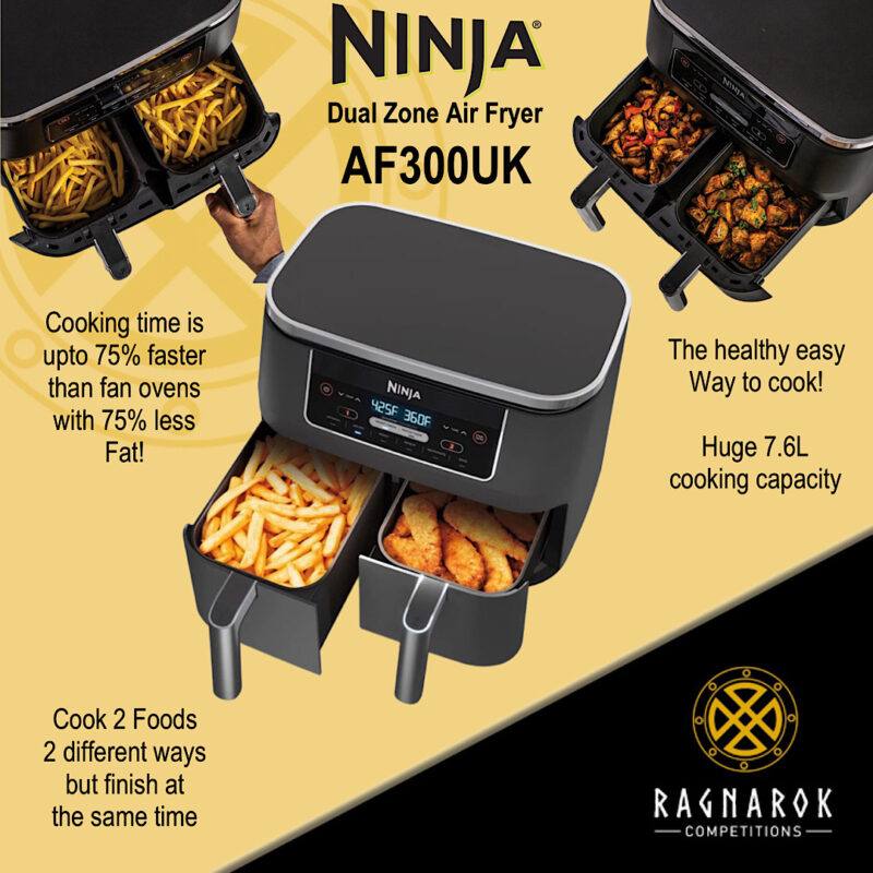 NINJA Dual Zone Air Fryer AF300UK 6 Ragnarok Competitions