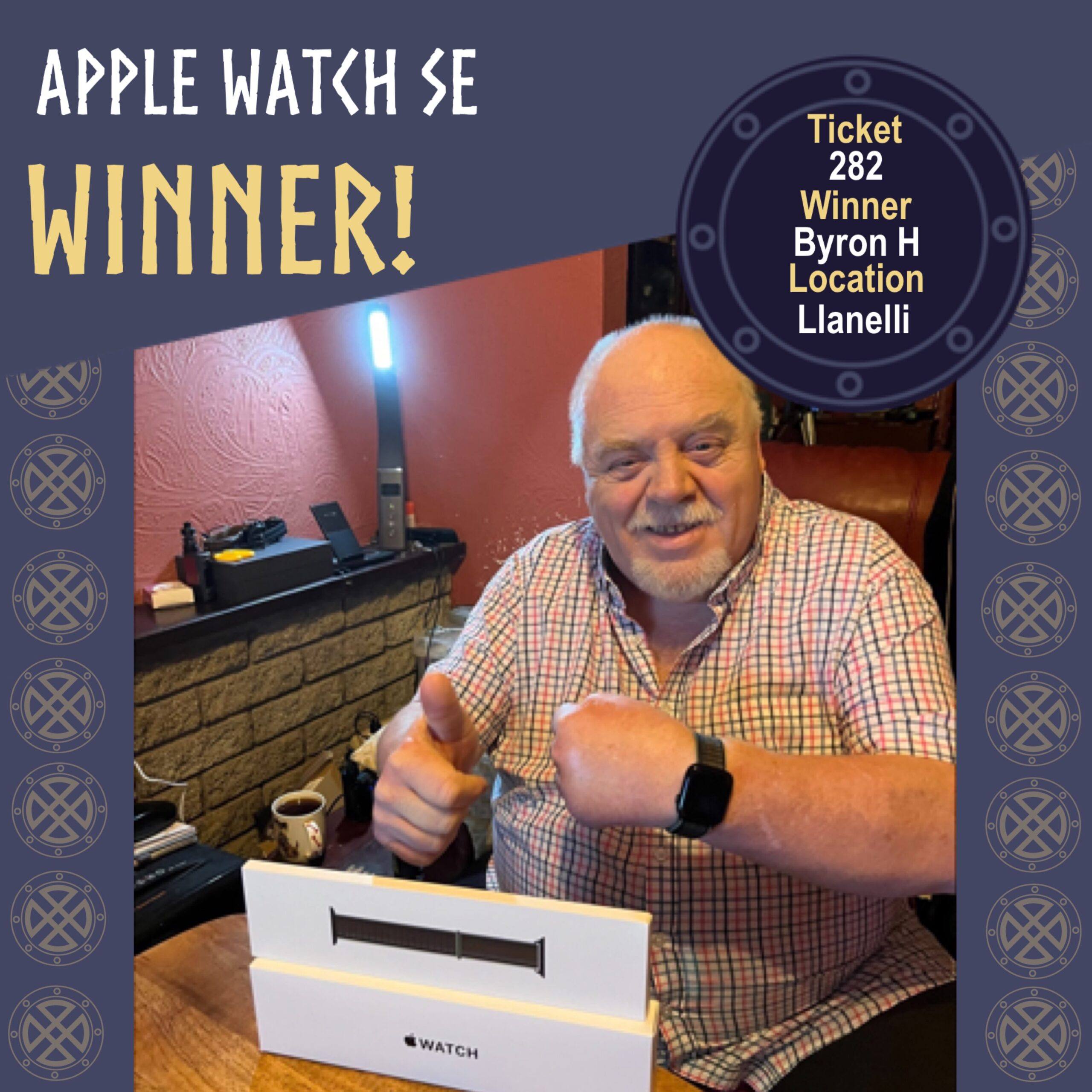 Byron wins the Apple Watch SE - Ragnarok Competitions
