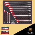 Sealey Combination Spanner Set, Metric, 16 Pieces