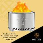 Smokeless garden firepit