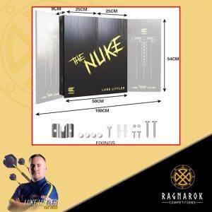 Luke Littler Target Darts Player Dartboard and Cabinet Set - Image 3