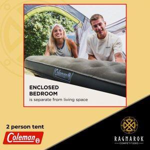 Coleman Tent Darwin 2 Person Compact Lightweight Dome Tent - Image 5