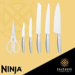 Ninja StaySharp Stainless 6-Piece Knife Set & White Block - Image 2