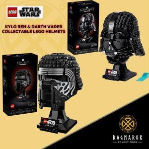 Lego Darth Vader & Kylo Ren helmets