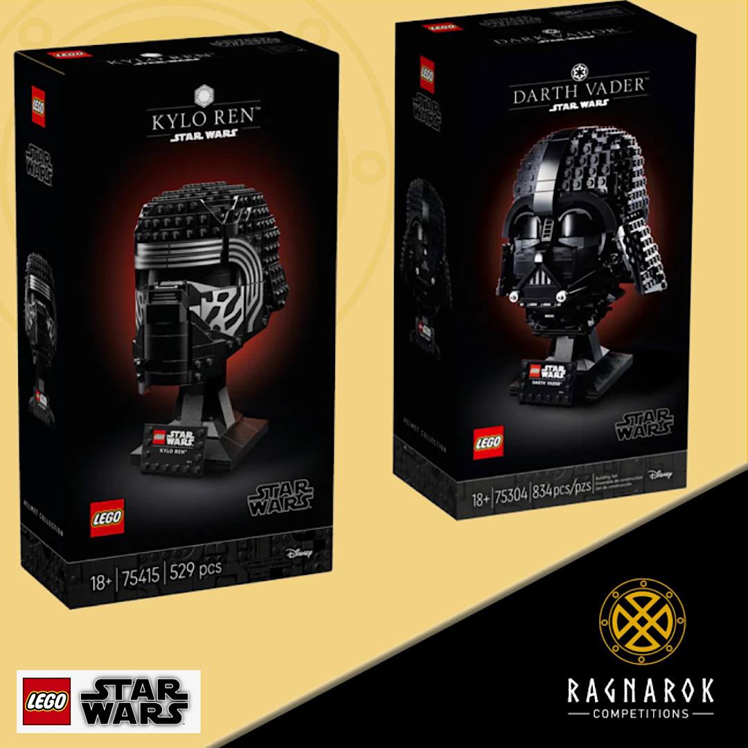 Lego Darth Vader & Kylo Ren helmets - Image 4