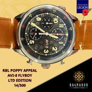 Charity - Ltd Edt RBL AVI-8 Flyboy Poppy Watch number 14/500