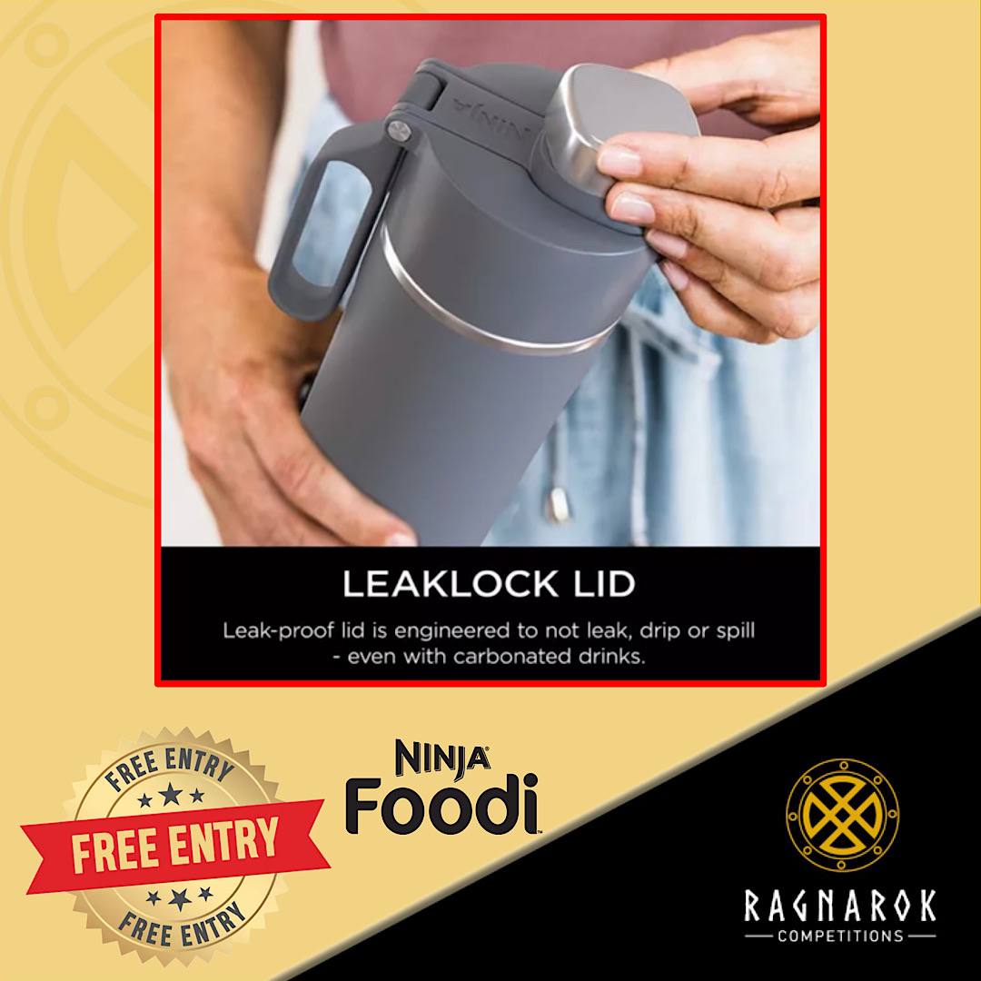 Free Draw - Ninja Water Bottle 700ml Grey - Image 5