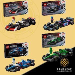 4 x Lego Speed Champions F1 team cars