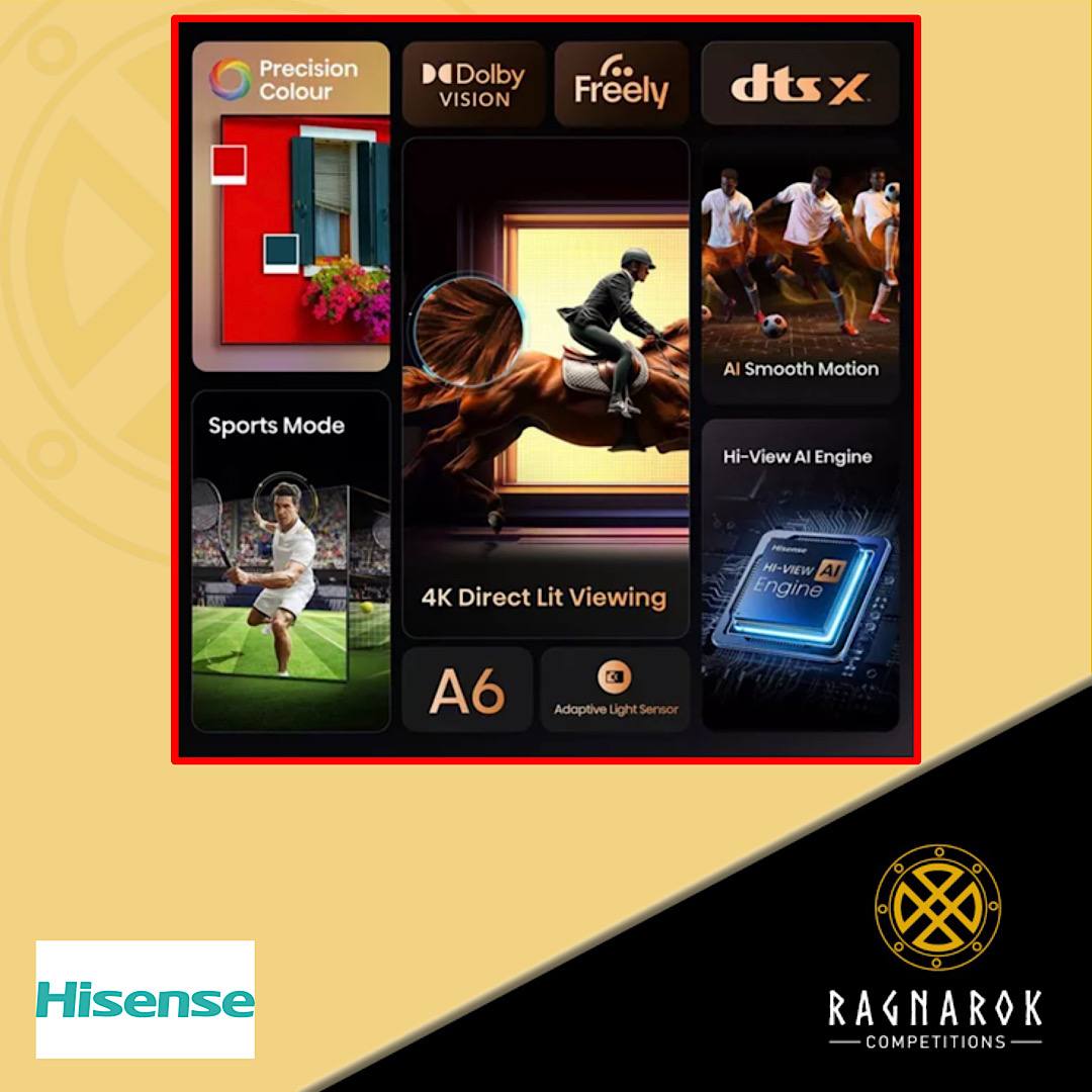 HISENSE A6Q 43" LED 4K HDR Smart TV with Freely 43A6QTUK - Image 13