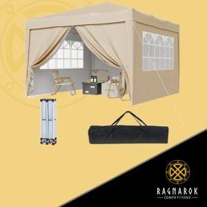 Aoxun Pop Up Gazebo with Sides 3m x 3m