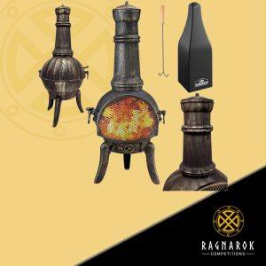 GARDEBRUK® Cast Iron Patio Heater with Fire Guard