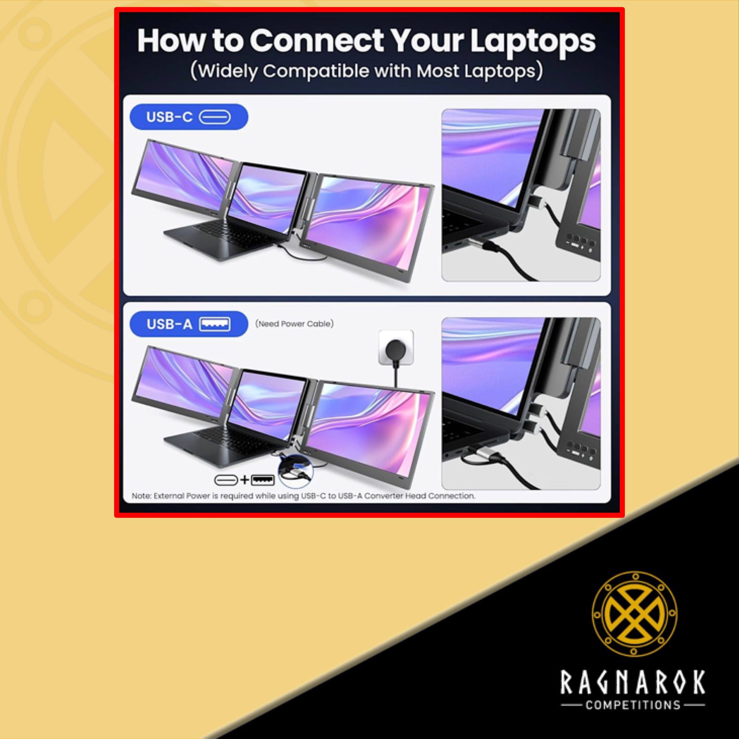 KPKUE 15.6" Laptop Screen Extender Monitor - Image 5