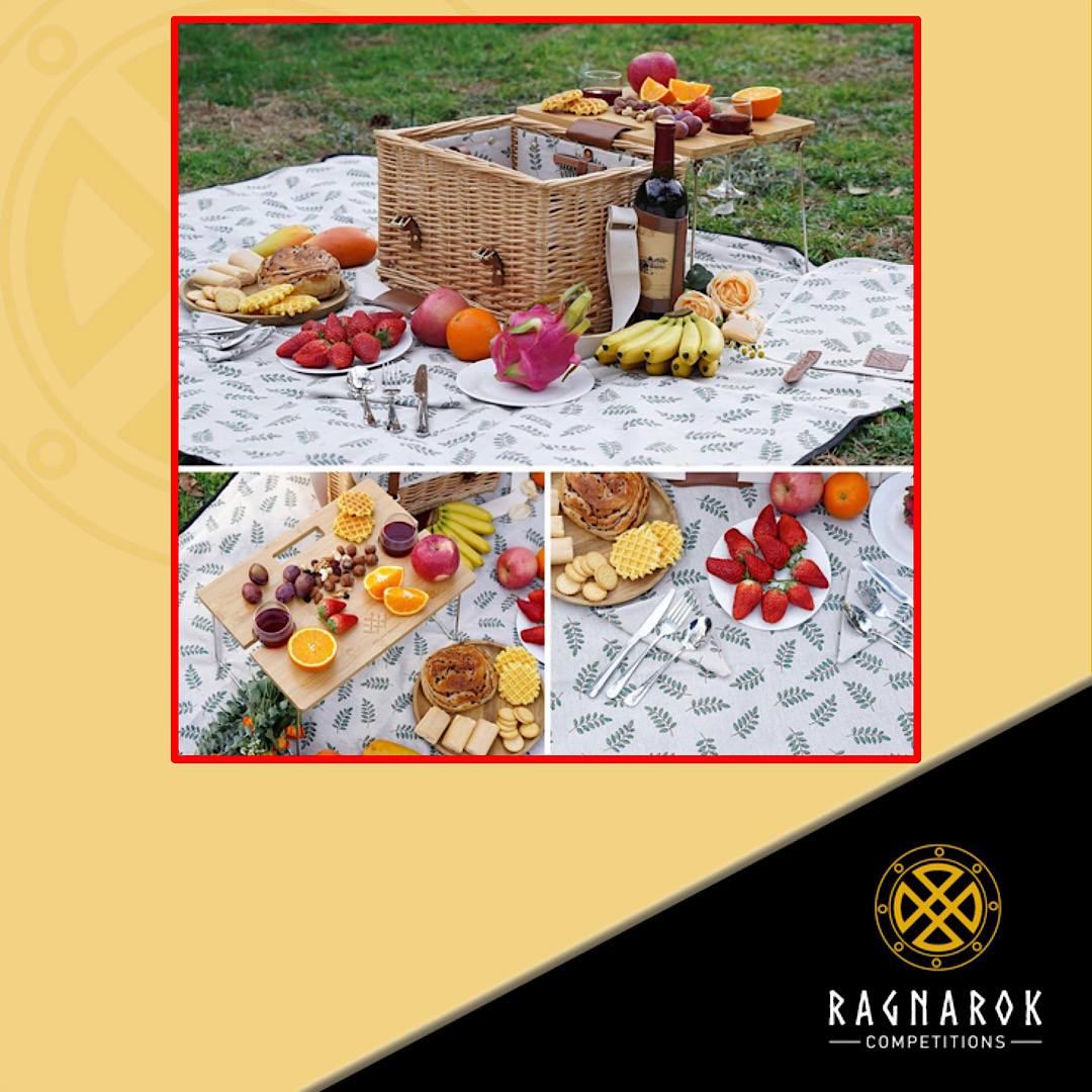 WILLOW WEAVE Picnic Basket Set - Image 6