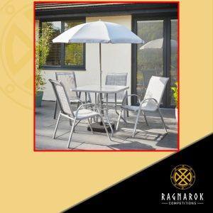 6 Piece Metal Garden Dining Set