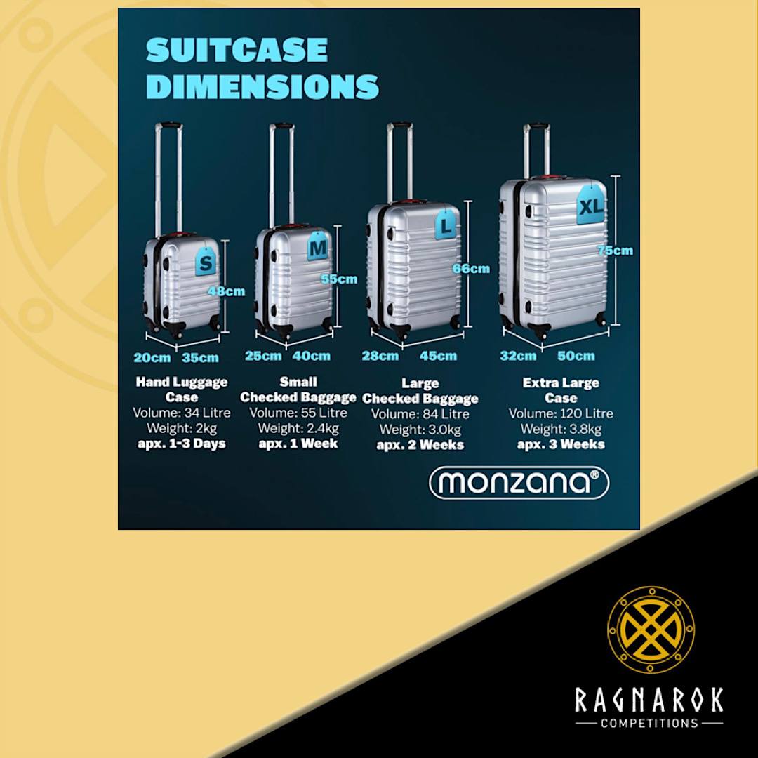 Monzana® 4 Piece Suitcase Set - Image 2