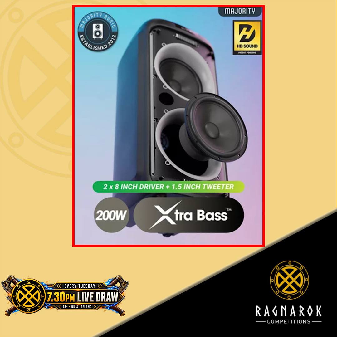 MAJORITY Pulse 3 Portable Bluetooth Megasound Party Speaker - Image 2