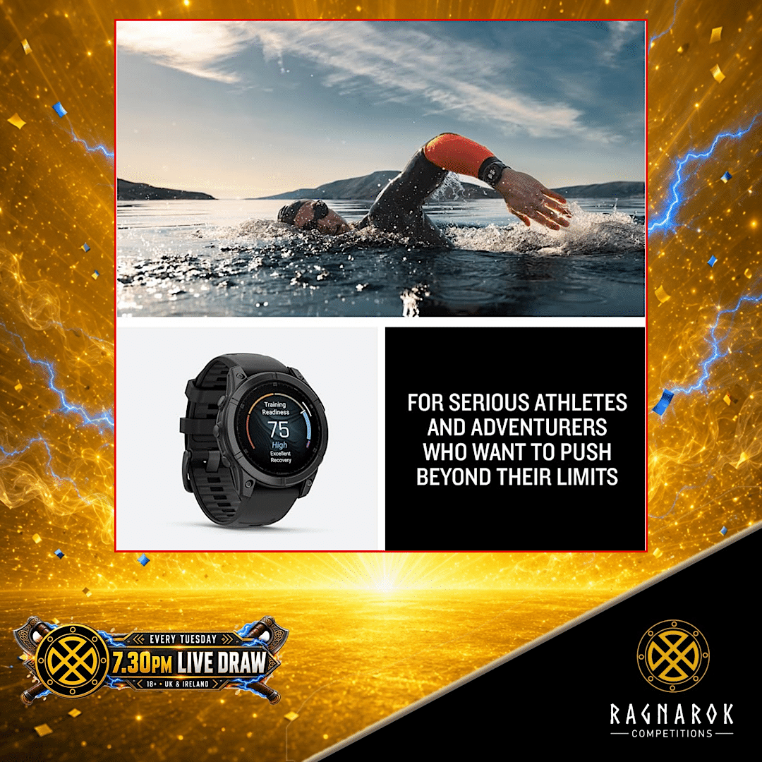 Garmin fenix E Smartwatch - Slate Gray Steel, Black Band - Image 3