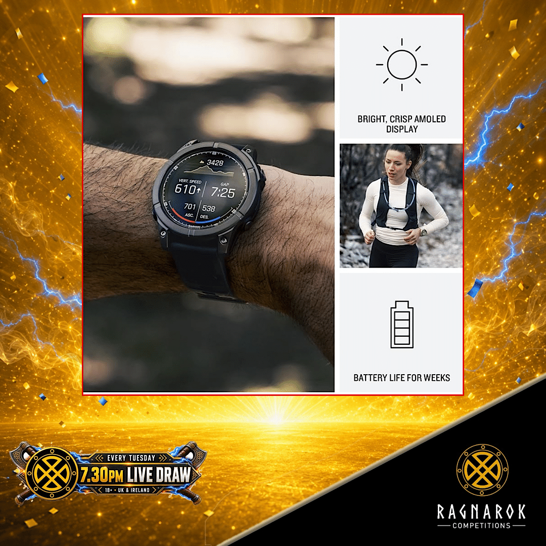 Garmin fenix E Smartwatch - Slate Gray Steel, Black Band - Image 6