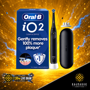 Oral-B iO2 Electric Toothbrush, Night Black, with Travel Case
