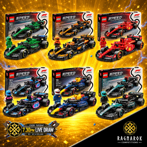 6 x Lego Speed Champions F1 Cars