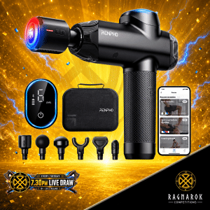RENPHO Power+ Heat & Cool Body Massage Gun - Black